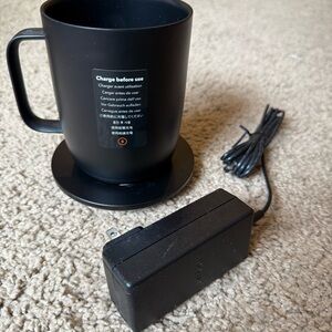 Ember Mug 2 14oz Black Never Used Original Stickers Smart Mug w Charging Coaster
